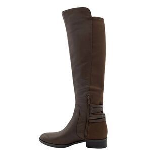 NWT VINCE CAMUTO Pauletta Brown Leather Wide Calf Over The Knee Boot Size 8M
